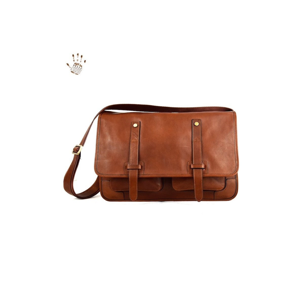 Preowned Prestige Leather Bags Vegetable Tanned Leather Messenger Bags