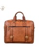 Vegetable Tanned Leather Business Briefcase - Dan