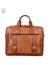 Vegetable Tanned Leather Business Briefcase - Dan