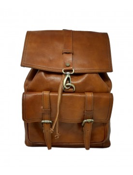 Genuine Leather Unisex Backpack - Cara