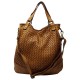 Borsa Shopper in Vera Pelle con Intreccio - Lorea