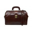 DLB - Genuine Leather Doctor Bag with Removable Shoulder Strap - Miso