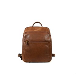 Genuine Leather Backpack with Laptop Compartment - Studio