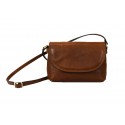 Crossbody Bag in Genuine Vegetable Tanned Leather - Cassie