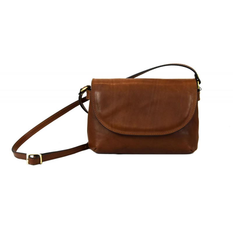 VERA PELLE Cascino Patent Italian Leather Crossbody Bag - A2Z UK