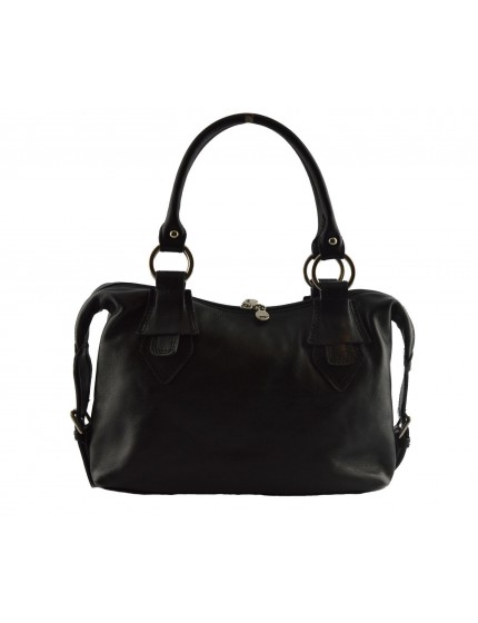 Woman Leather Handbag - Flora