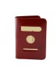 Porta Passaporto in Vera Pelle, 2 tasche interne per carte di credito - Kerou