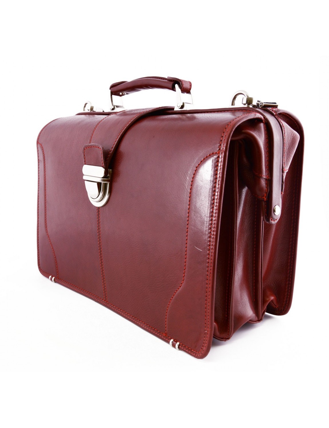 Genuine Leather Doctor Bag, three compartments - Quinsj