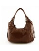 Borsa Shopper in Vera Pelle, Manici con anelli in metallo - Brandie