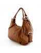 Borsa Shopper in Vera Pelle, Manici con anelli in metallo - Brandie