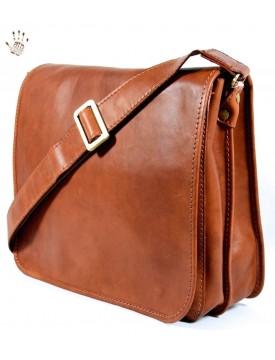 Herren Leder Schultertasche - Feronia