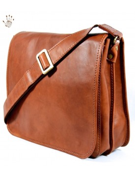 Leather Shoulder Bag Men - Feronia