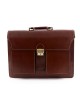 Genuine Leather Professional Briefcase 3 compartments and 2 pockets - Wala