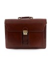 Cartella Professionale in Pelle Vera 3 scomparti e 2 tasche - Wala