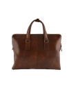Genuine Leather A4 Briefcase with 2 compartments - Abbad