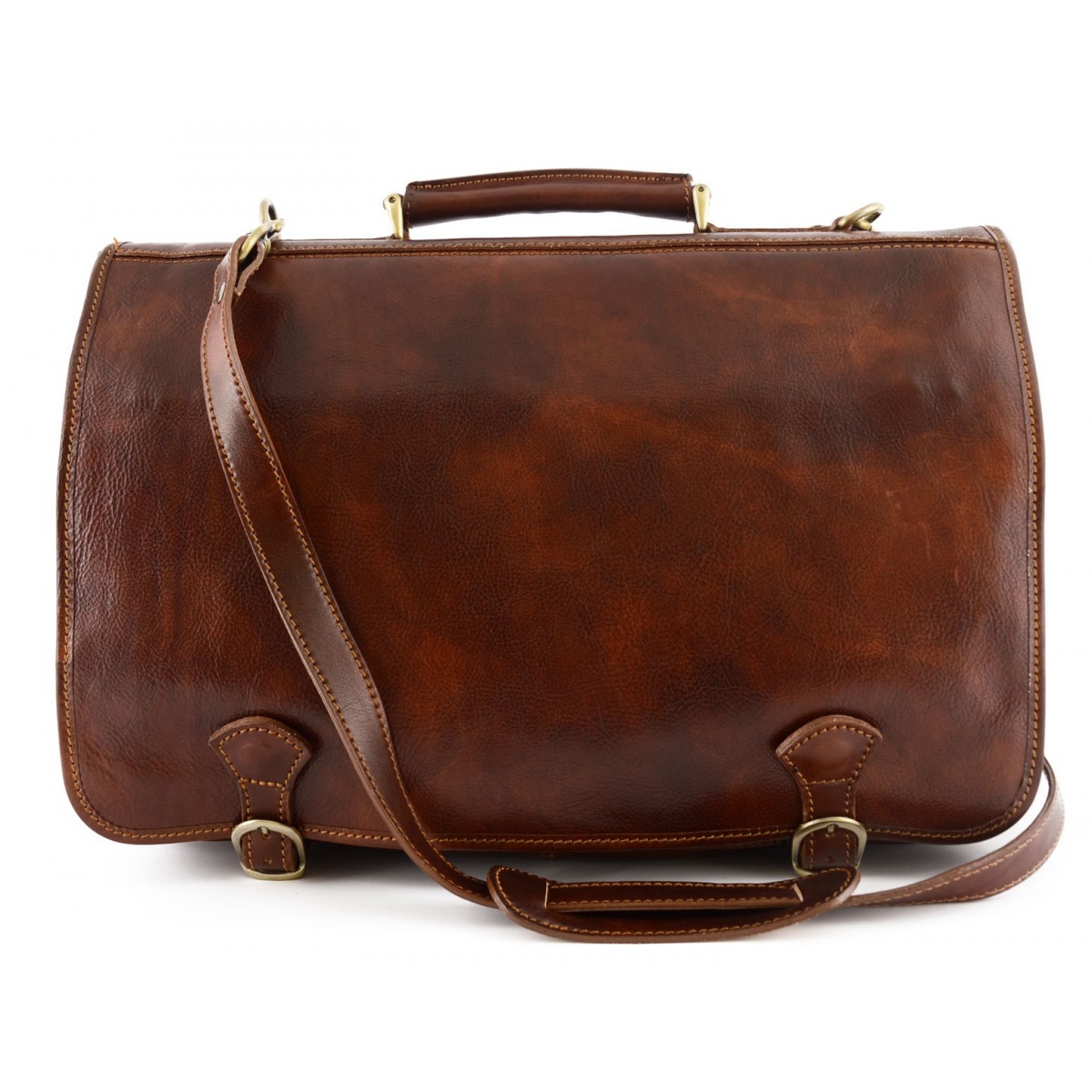 Genuine Leather Business Folder 2 Compartments 2 Pockets – Jeeno