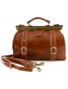 Sac Médecin en Cuir Véritable, 2 boucles frontales - Felix