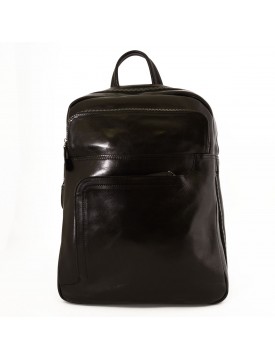 Sac à Dos en Cuir Véritable pour Homme avec poche pour laptop rembourrée - Caius