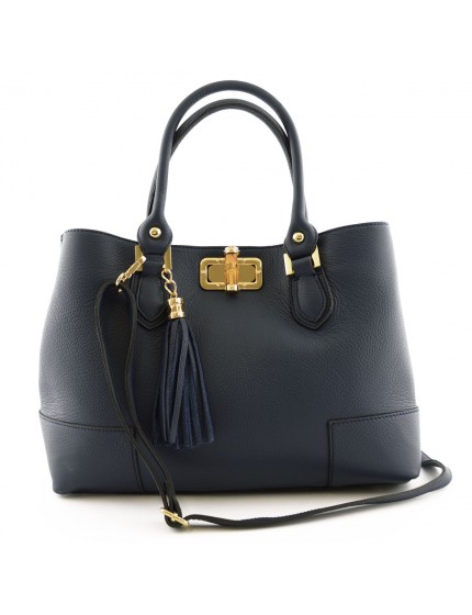 Borsa per Donna a Mano con Accessorio in Pelle - Janet