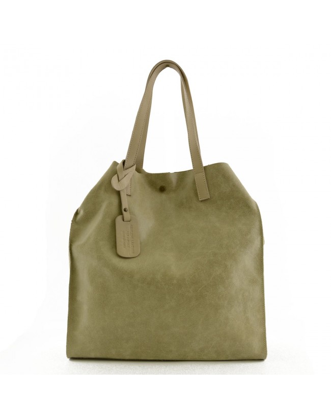 Borsa Donna Shopper in Pelle Vera con Sacca Interna - Greta