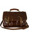 Business Briefcase in Genuine Leather 2 compartments - Win