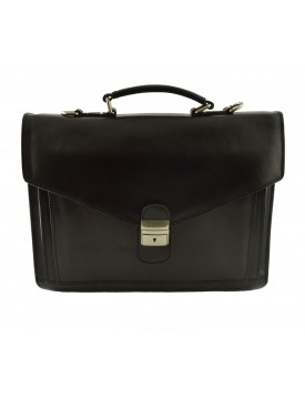 Leather Briefcase 2 Compartments - Okido