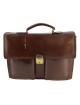 Business Briefcase in Genuine Leather 3 compartments - Martin
