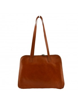 Genuine Leather Shoulder Bag 3 Compartments - Victoria