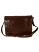 Bolso Messanger para Hombre en Piel Verdadera 2 compartimentos - Santos