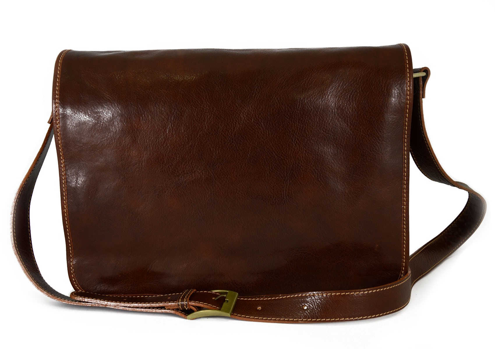 Borsa Messenger per Uomo in Vera Pelle 2 scomparti - Santos