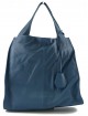 Borsa Shopper in Vera Pelle con Ciondolo in Pelle - Lilli