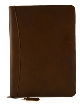 Genuine Leather A4 Documents Folder with Interior Compartments - Mick