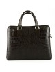 Genuine Leather Woman Briefcase Crocodile Printed - Gaiaco