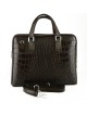 Genuine Leather Woman Briefcase Crocodile Printed - Gaiaco