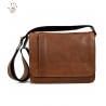 Bolso Messenger en Piel de Curtido Vegetal con 2 Compartimentos - Ringo