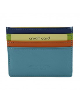 Porta Tarjetas de Credito en Piel Multicolor - Lismu