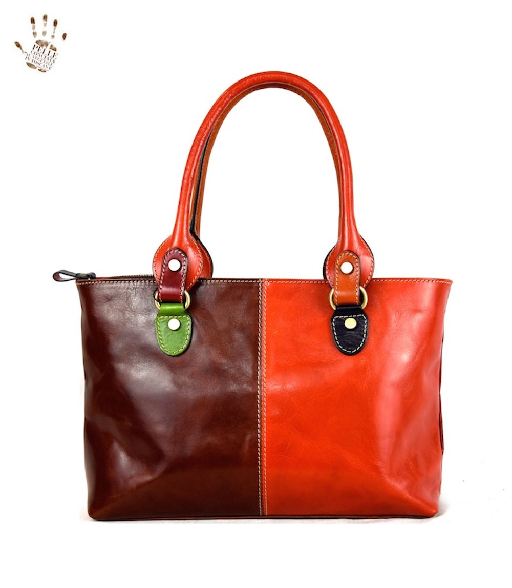 Sac à Bandoulière En Cuir Pour Femme - Marque Multicolor - Neuf Avec étiquettes