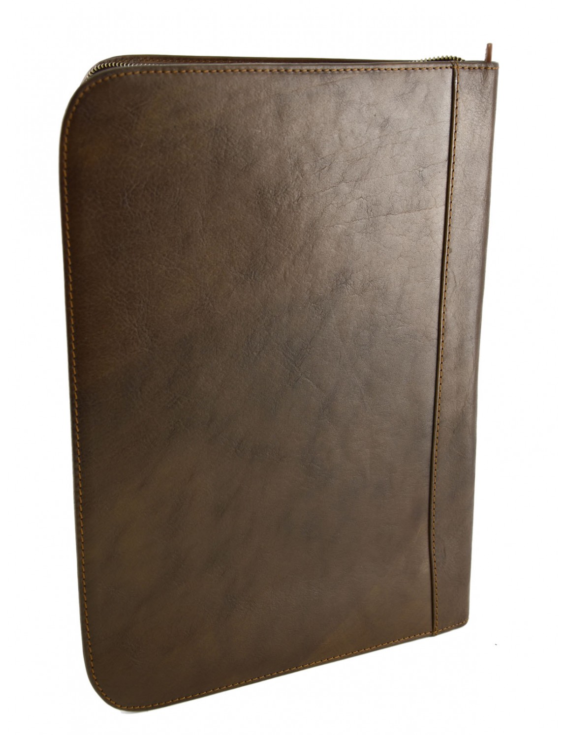 Genuine Leather A4 Documents Folder with Compartments - Kostantin