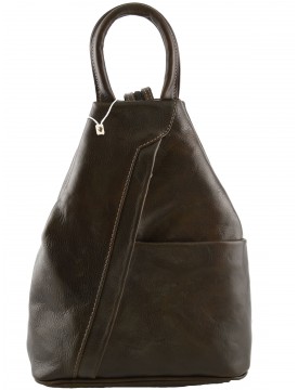 Backpack for Woman in Genuine Leather with Adjustable Straps - Marisol