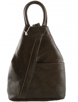 Bolso de Espalda para Mujer en Piel Verdadera con Bandoleras Ajustables - Marisol