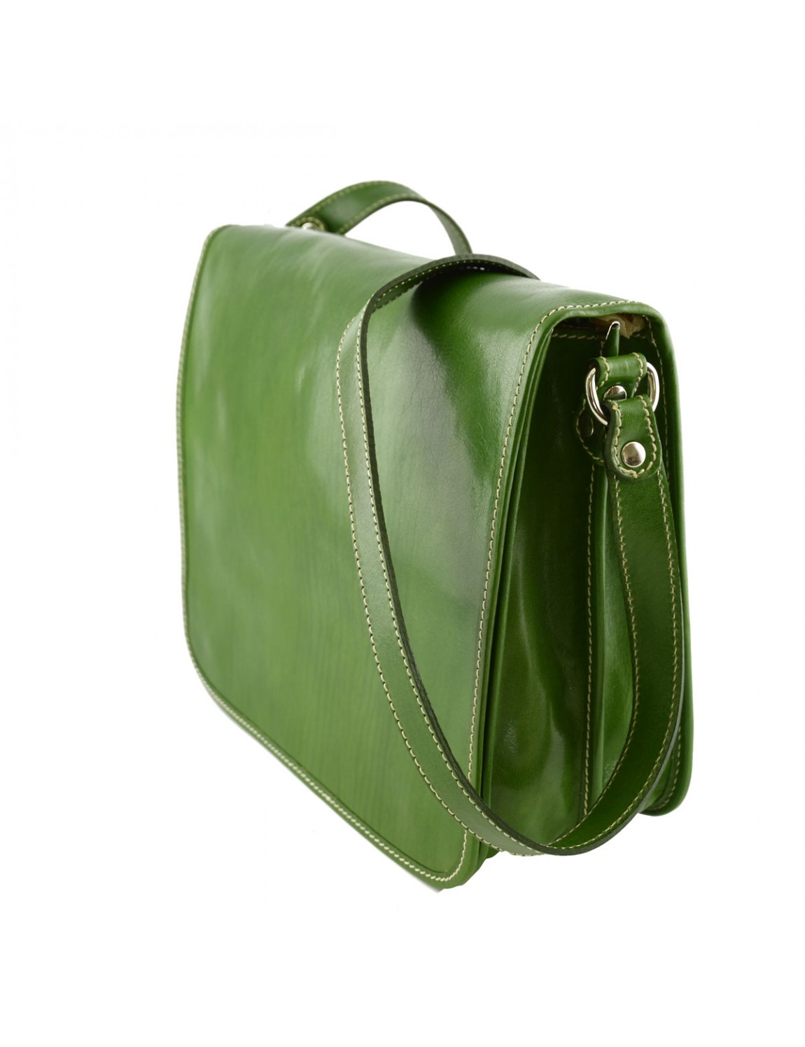 Borsa Messenger NATIVE ESSENCE In Vera Pelle Di Vitello, Unisex, Per Laptop 13 Pollici, Finitura Opaca, Artigianale