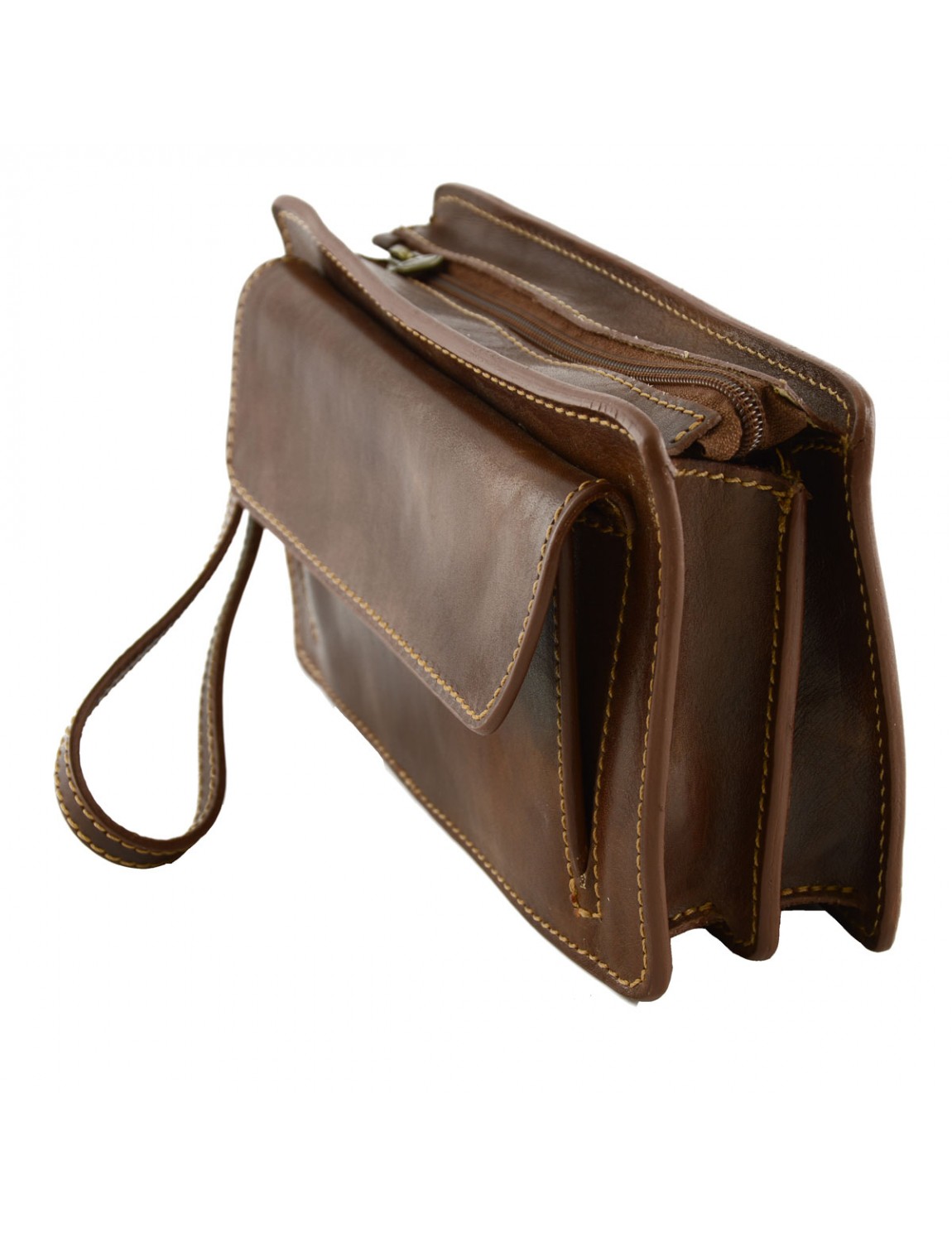 Borsa a Mano da Uomo in Vera Pelle Rabo