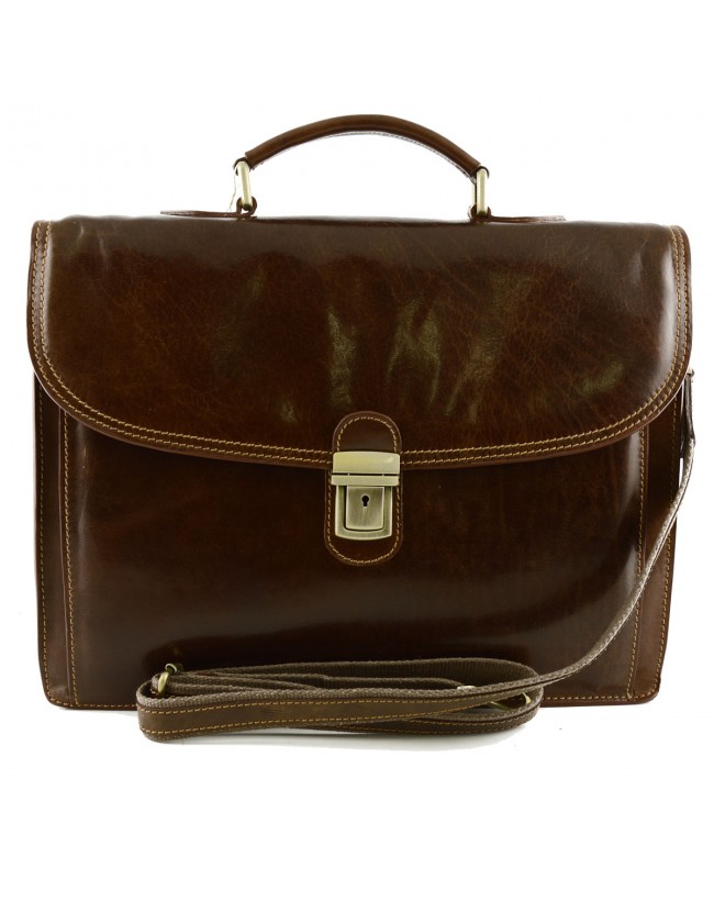 Genuine Leather Business Bag - Lafe