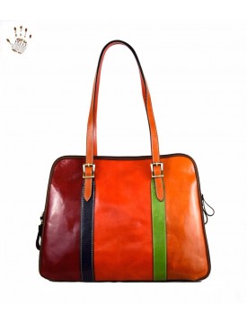 Damen Leder Schultertasche - Paola