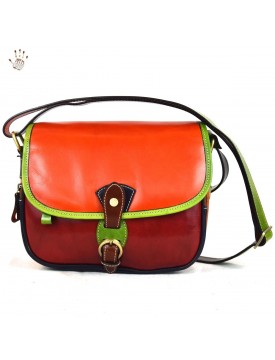 Genuine Leather Woman Shoulder Bag - Calipso