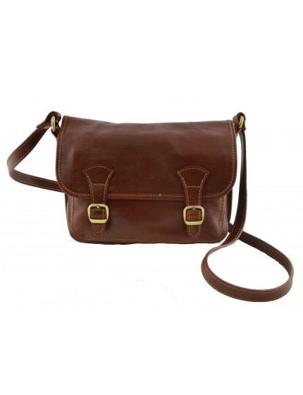 Leder Schultertasche - Bluma