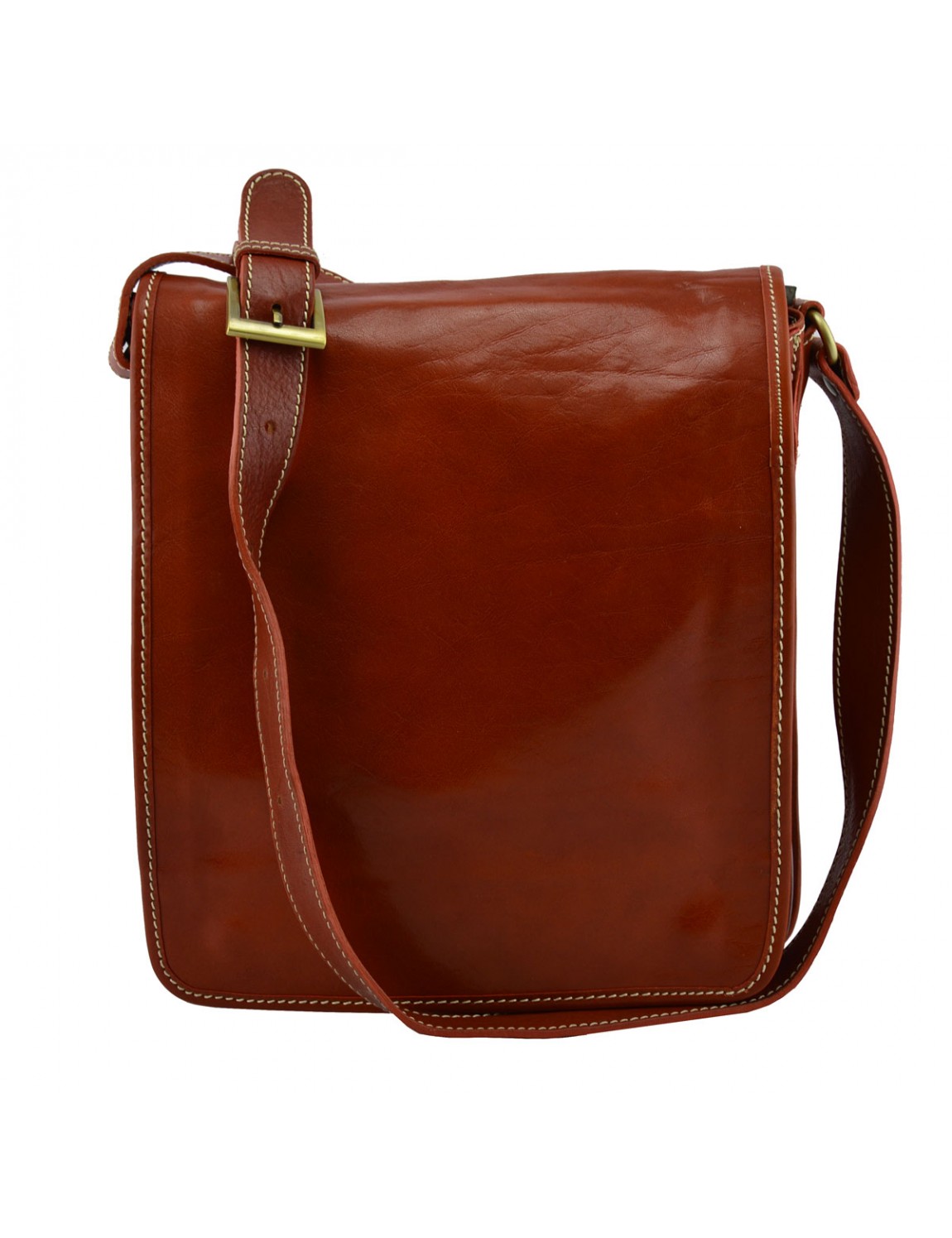 Genuine Leather Crossbody Bag - Tony