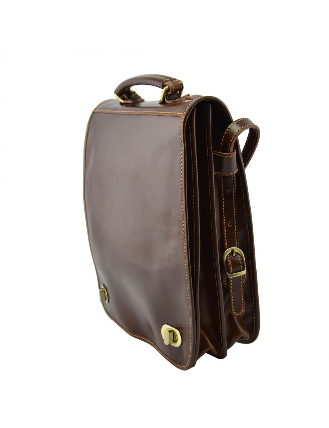 Genuine Leather Backpack and Shoulder Bag - Lude