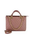 Bolso de Mano en Piel Verdadera Acolchada - Seres