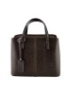 Bolso de Mano en Piel Verdadera Estampado de Pitón - Logan